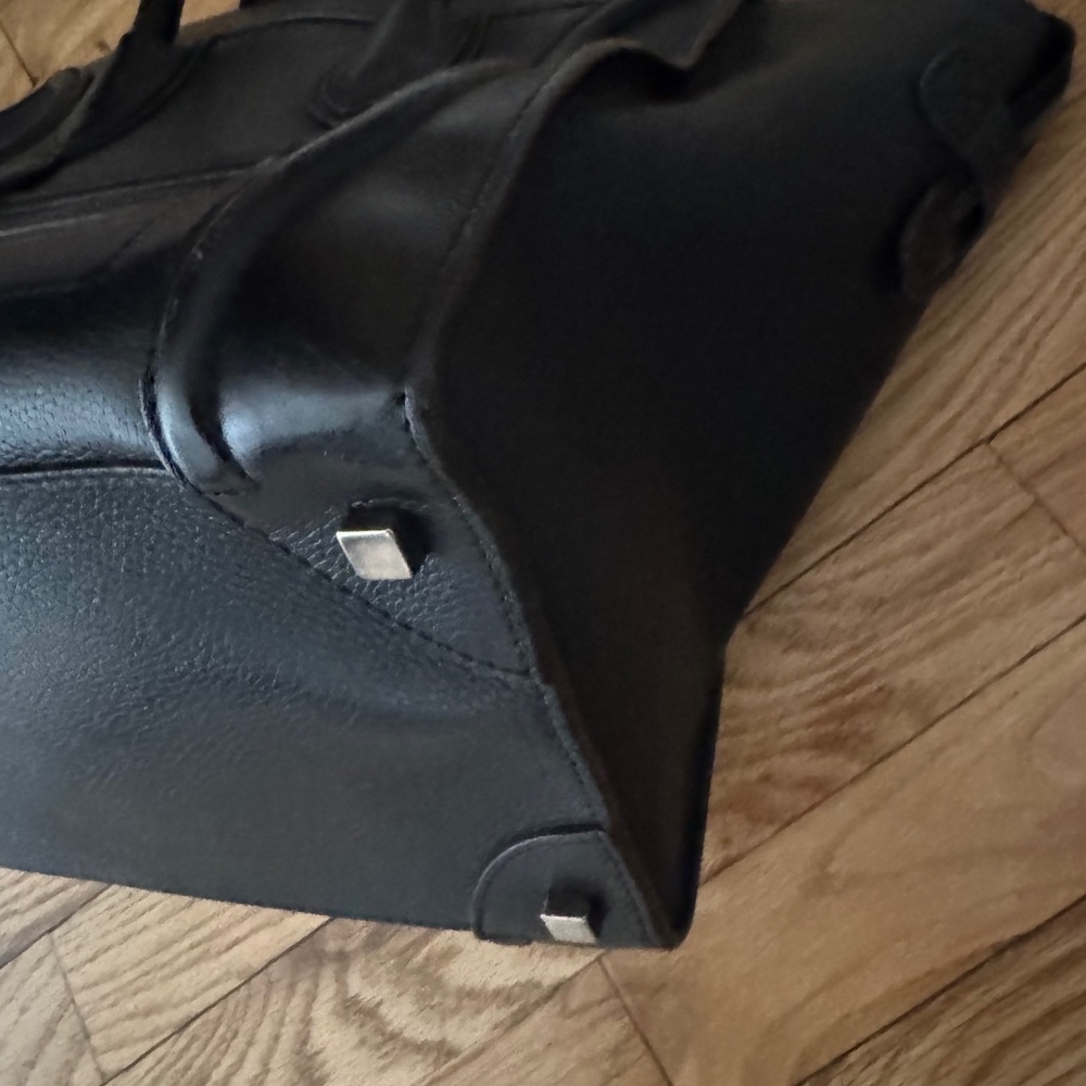 CELINE MINI LUGGAGE BAG - Drummed Calfskin Leather - Black - Picture 14 of 16